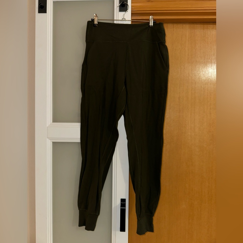 Olive green Lululemon joggers - size 10